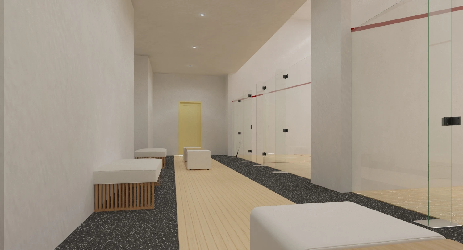 Double Squash Court 3D Model_03